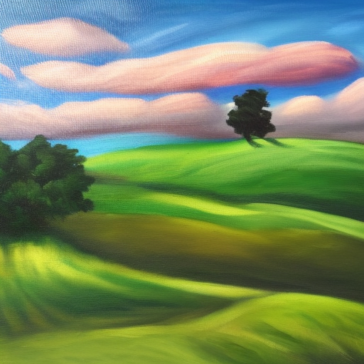 American Homes Shop Art Print Rolling Green Hills #1