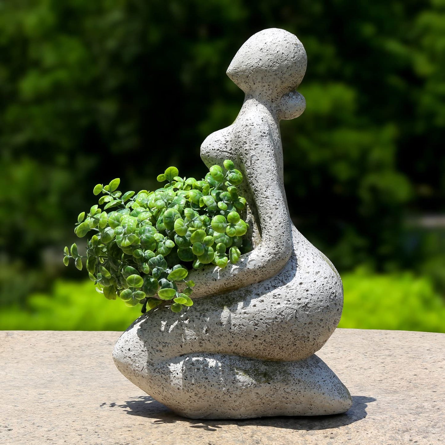 Aclema Large Planters for Outdoor Indoor Plants Head Face Planter Pot Unique Succulent Planters Flower Vase with Drainage Hole New Life