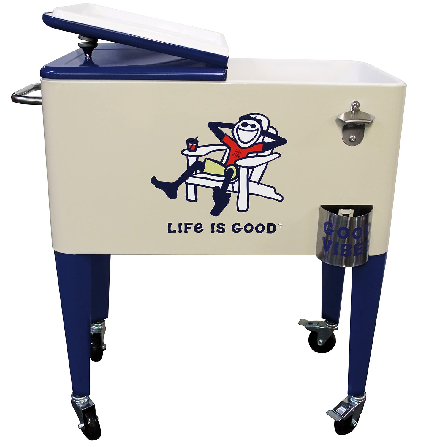 Leigh Country 60 Qt. Rolling Life is Good Cooler - Ad Jake