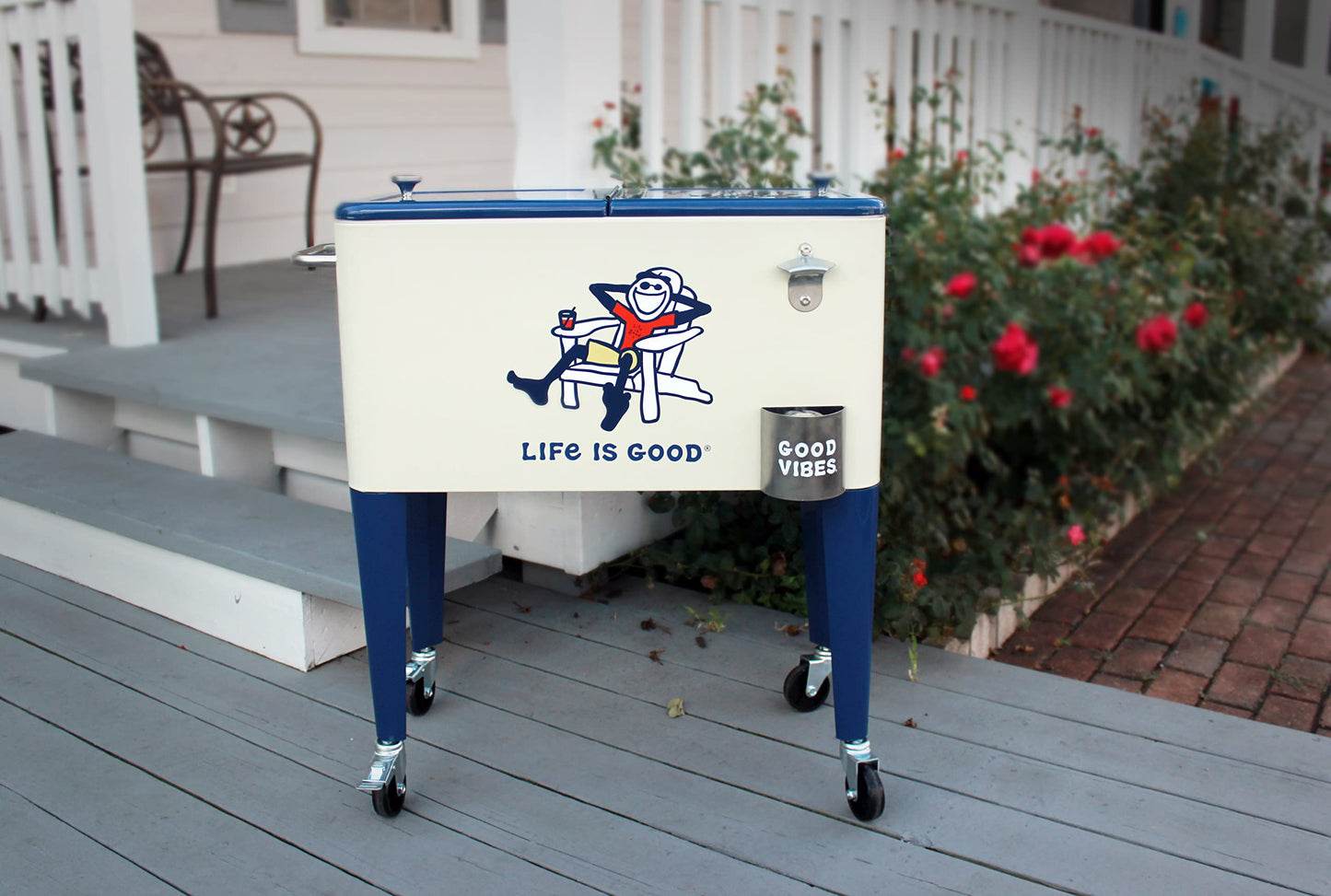 Leigh Country 60 Qt. Rolling Life is Good Cooler - Ad Jake