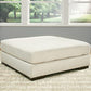 Signature Design by Ashley Zada Modern Oversized Accent Ottoman, White