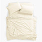 ELINEN Bamboo Viscose Sheet Set - Queen Size, 4 Piece Set with Deep Pockets up to 18 Inches - Luxuriously Soft, Cooling, and Silky Sateen Weave - Ivory (Queen)