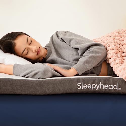 Sleepyhead 3-Inch Twin XL Mattress Topper - Gel-Infused Memory Foam Topper with Washable Cover - College Dorm Room Essential (Twin XL, 3'' Gel Topper)