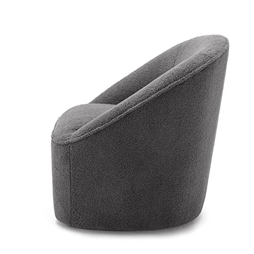 SOURCEONE.ORG Source One Amelia Boucle Accent Swivel Chair, Gray