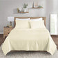 ELINEN Bamboo Viscose Sheet Set - Queen Size, 4 Piece Set with Deep Pockets up to 18 Inches - Luxuriously Soft, Cooling, and Silky Sateen Weave - Ivory (Queen)