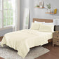 ELINEN Bamboo Viscose Sheet Set - Queen Size, 4 Piece Set with Deep Pockets up to 18 Inches - Luxuriously Soft, Cooling, and Silky Sateen Weave - Ivory (Queen)