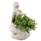 Aclema Large Planters for Outdoor Indoor Plants Head Face Planter Pot Unique Succulent Planters Flower Vase with Drainage Hole New Life